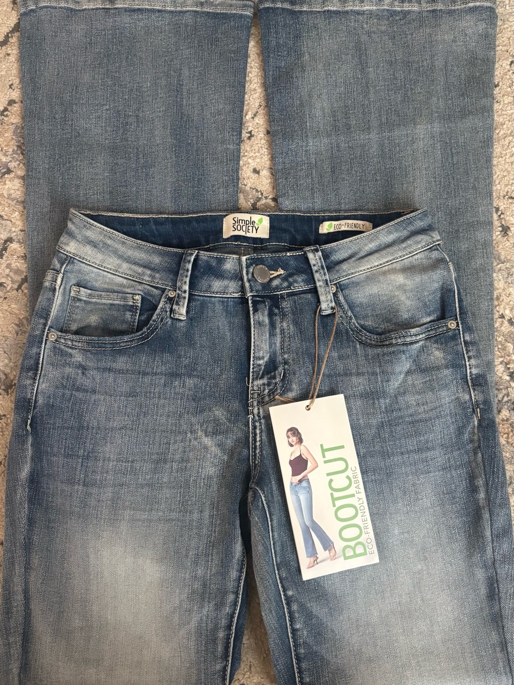Simple Society Women’s Light Blue Bootcut Jeans